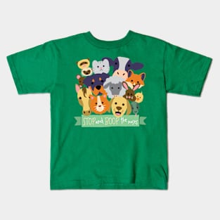 Stop and Boop the Noses (all animals version) Kids T-Shirt